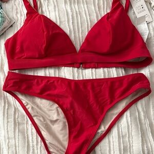 Cupshe Red Bikini Set Never Worn
